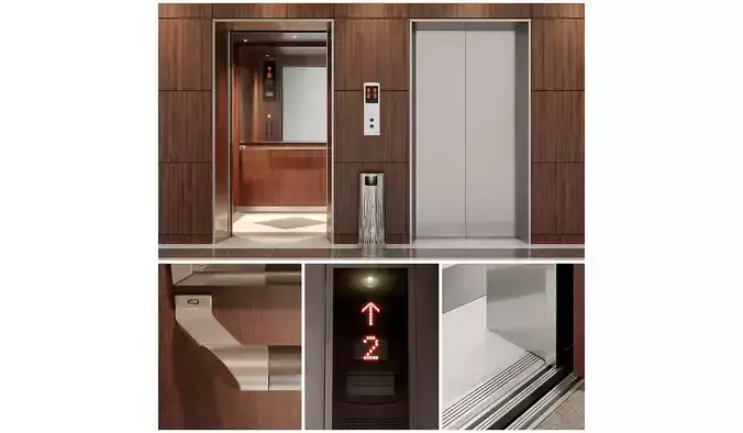 Elevator zone 3D model