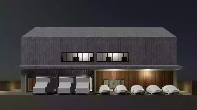 Mini warehouse 3D model