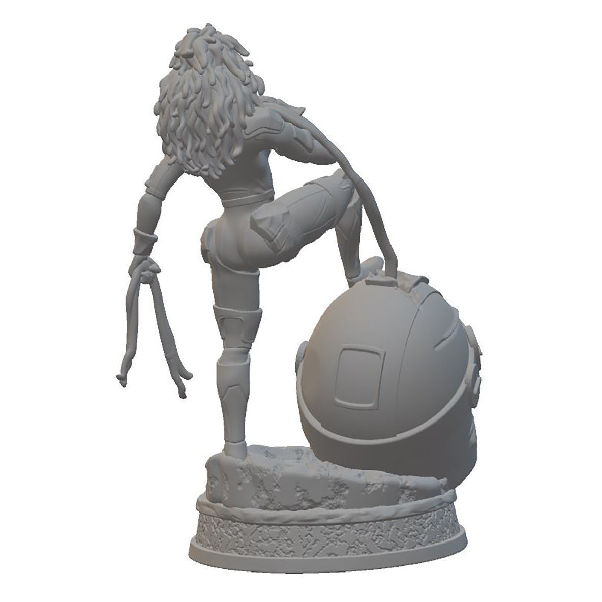 Rogue X-men on Sentinel Minatures 3D Model Ready to Print 3D print model_3