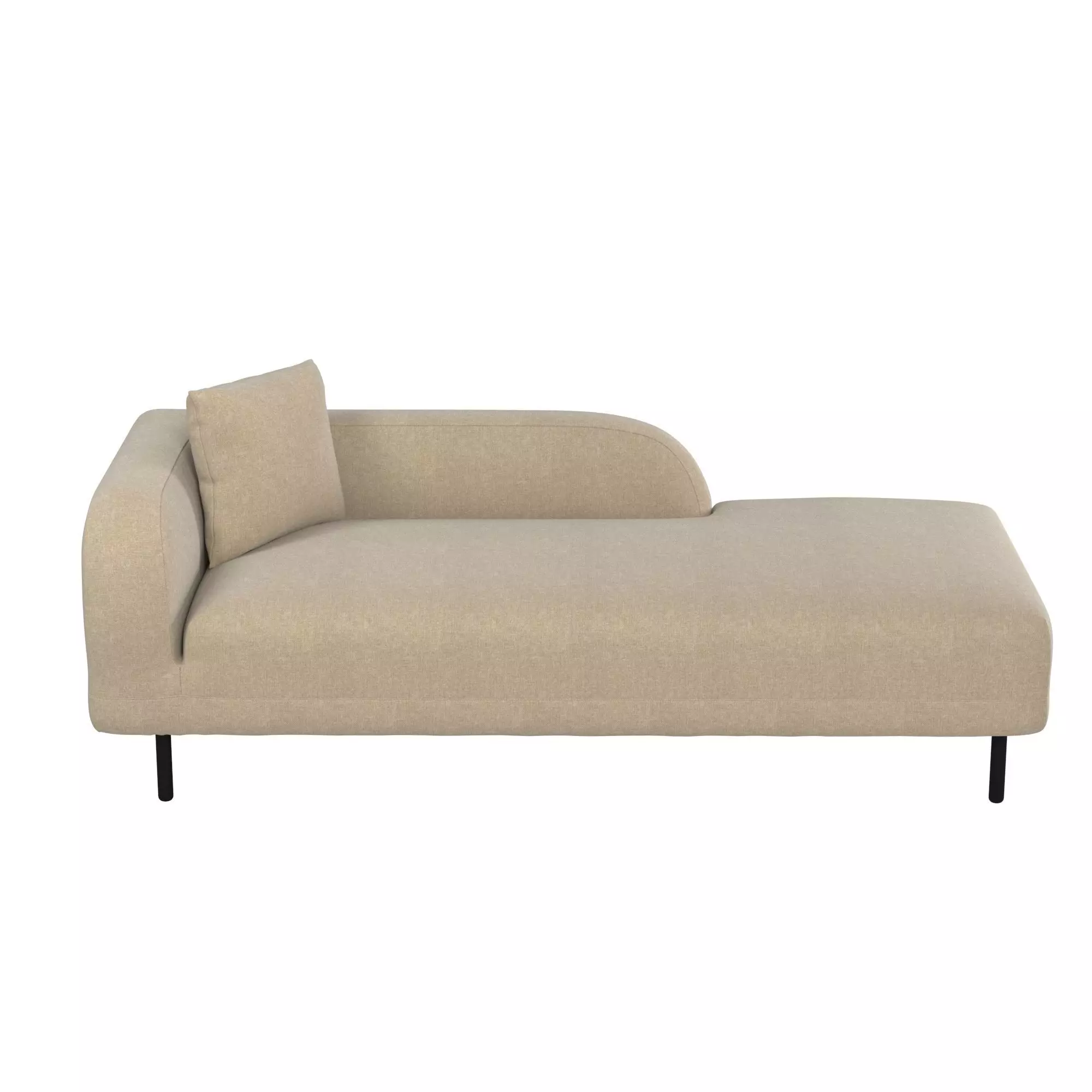 Cappuccino sofa with cushion Low-poly 3D model_0