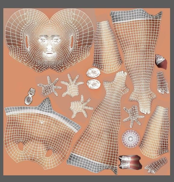 Cartoon High Poly Subdivision Avatar 019 3D Model Low-poly 3D model_10