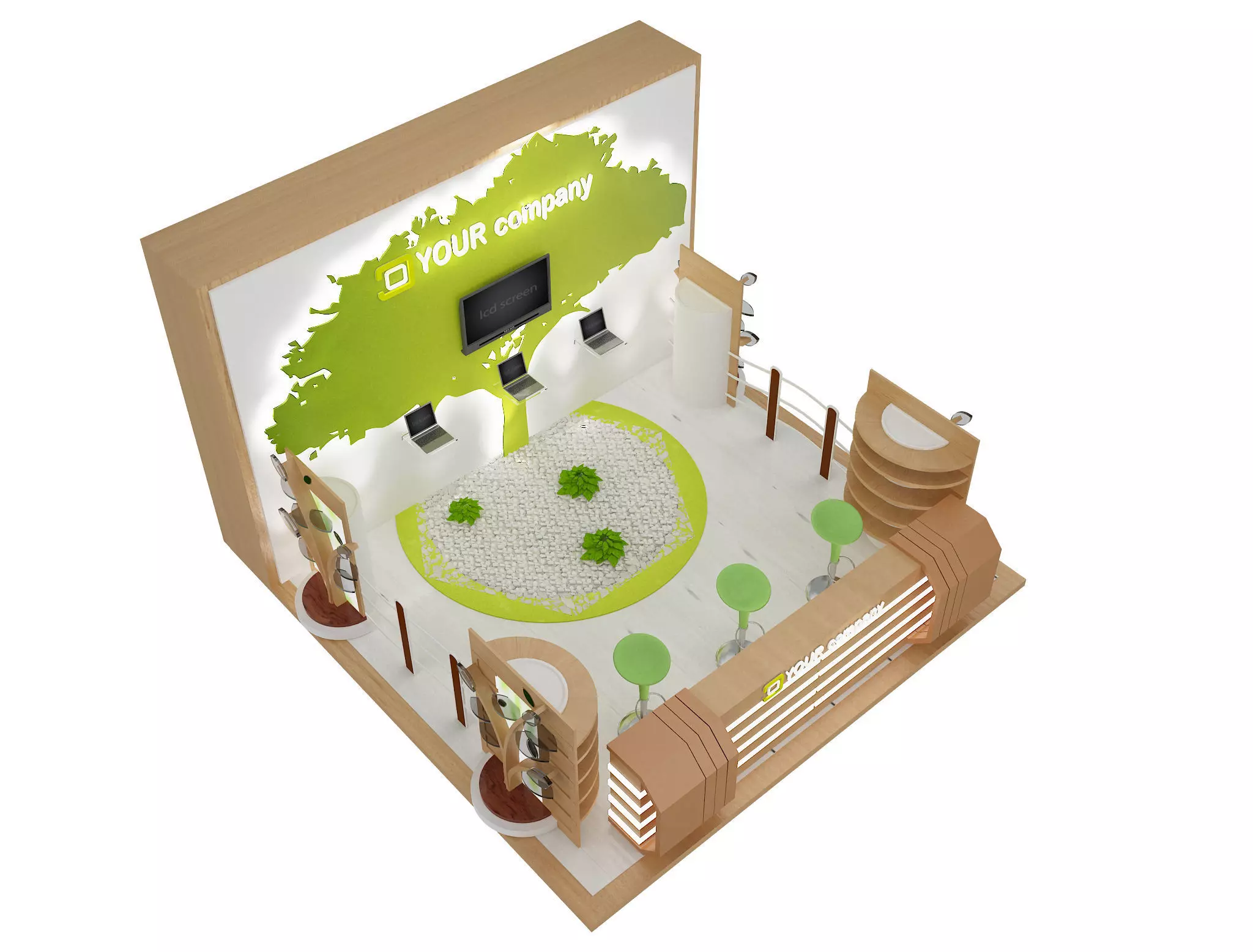 Booth Exhibition Stand a47 3D model_0