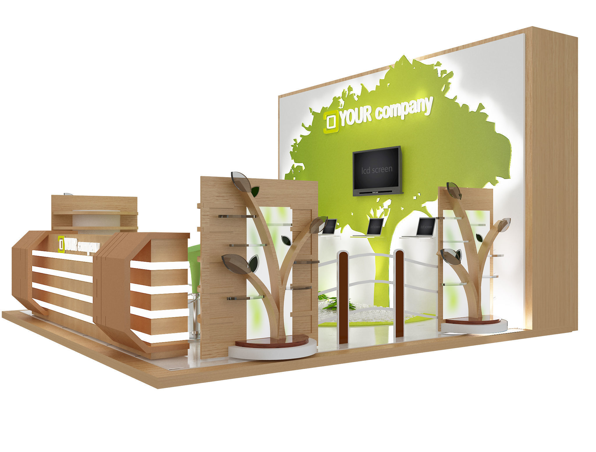 Booth Exhibition Stand a47 3D model_10