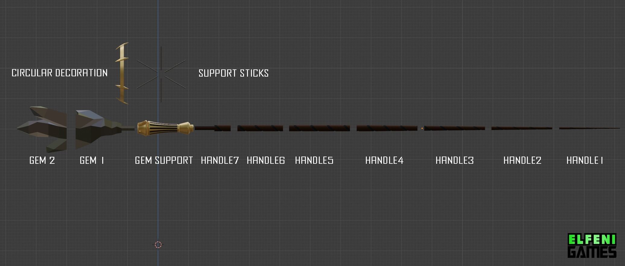 Atelier Firis - Firis staff 3D print model 3D print model_2