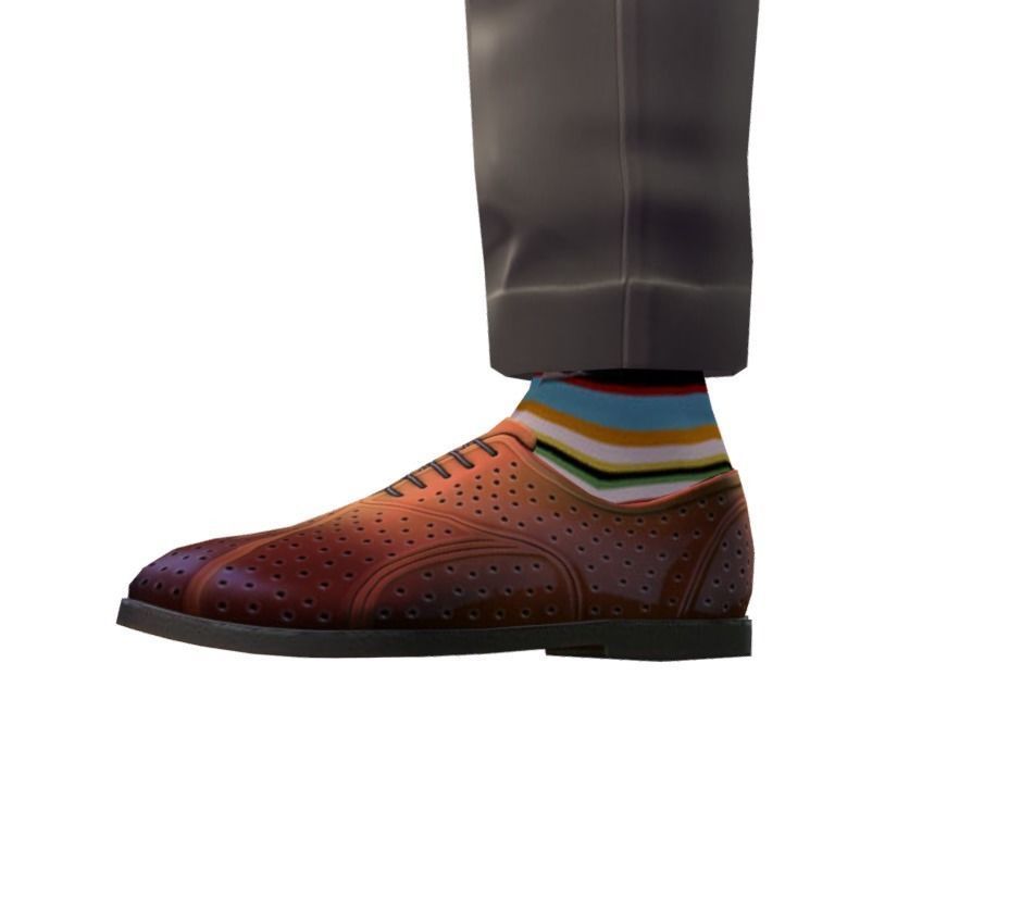 Cartoon Low Poly Style Avatar 019 Low-poly 3D model_4