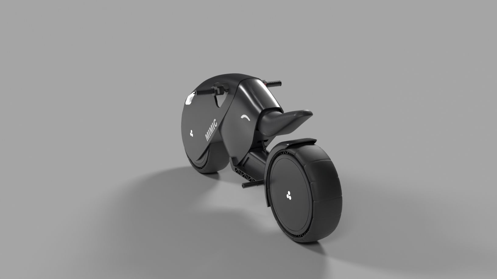 Electric Bike  Low-poly 3D model_4