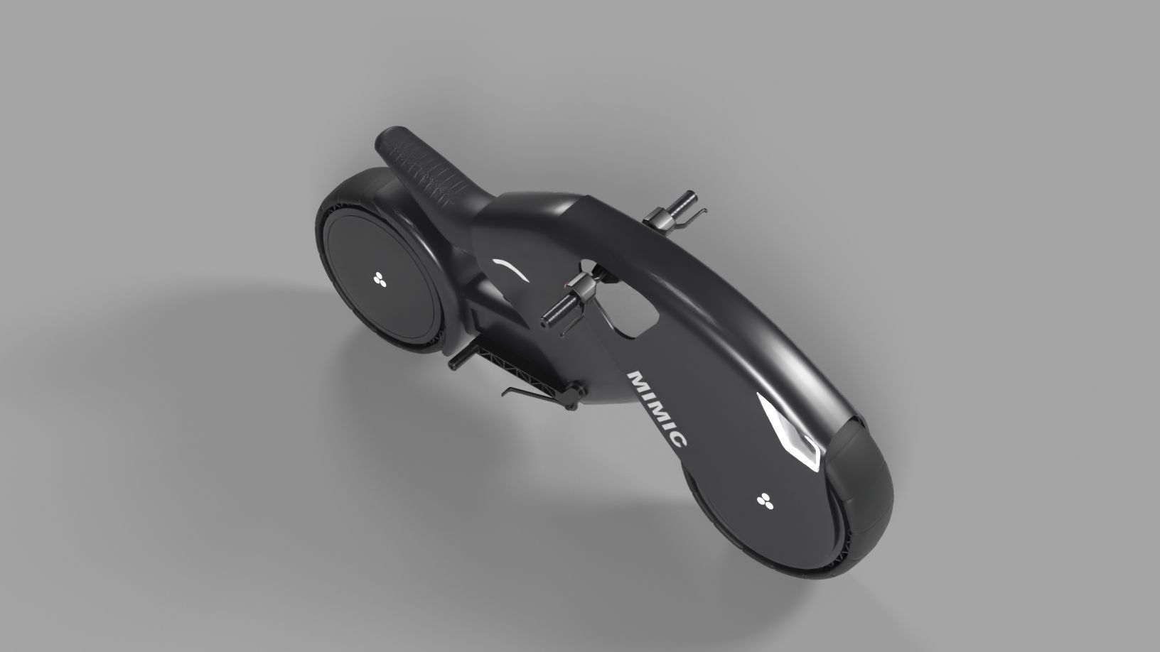 Electric Bike  Low-poly 3D model_3