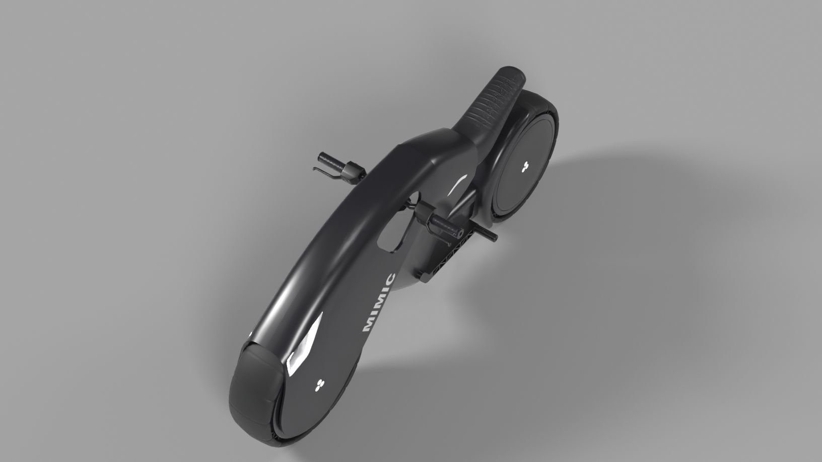 Electric Bike  Low-poly 3D model_5