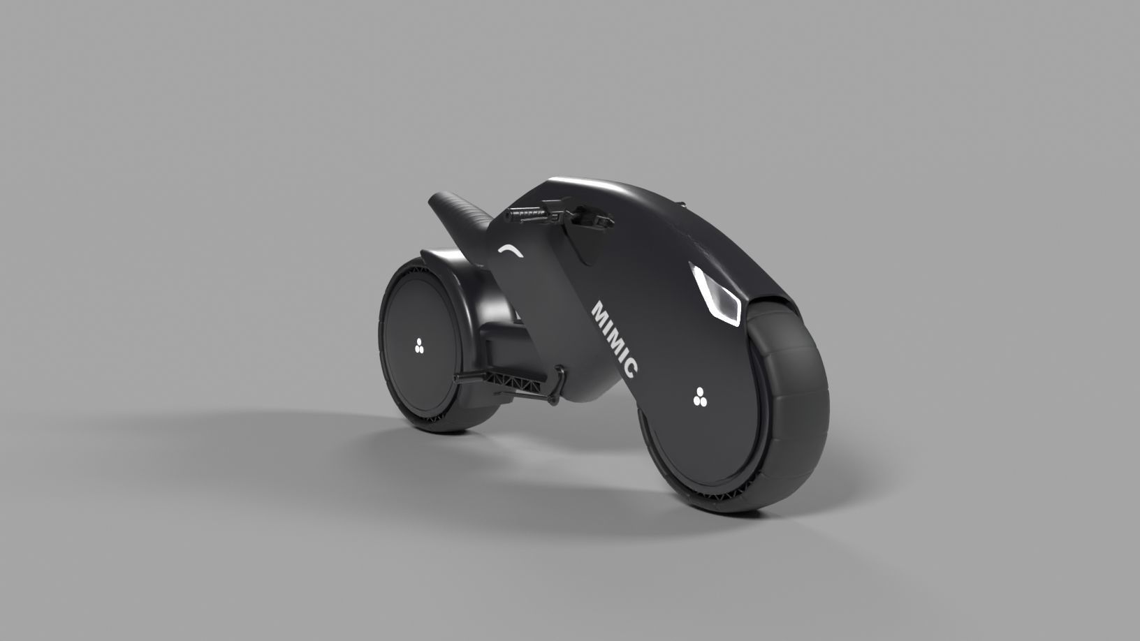 Electric Bike  Low-poly 3D model_1