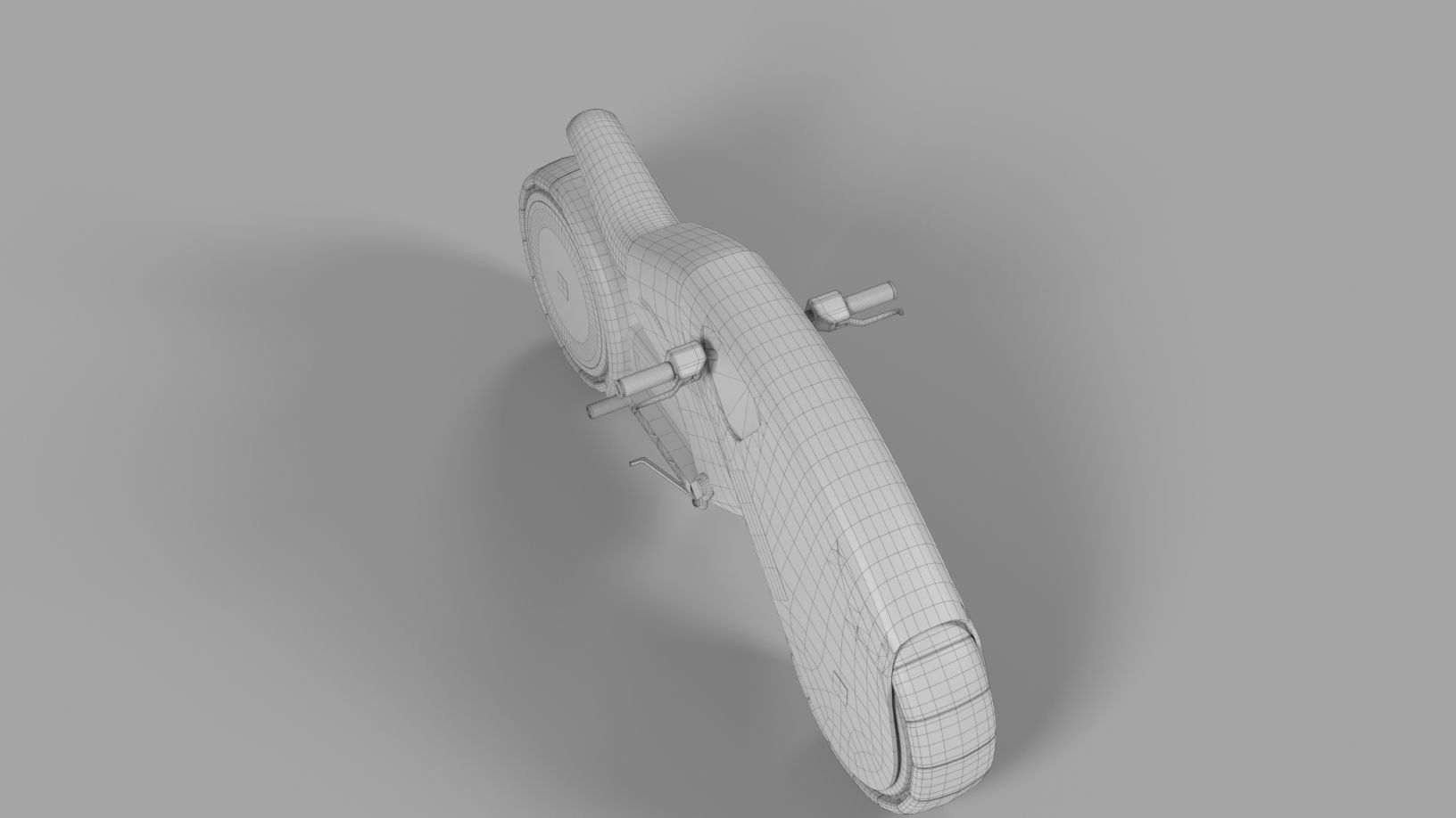 Electric Bike  Low-poly 3D model_7