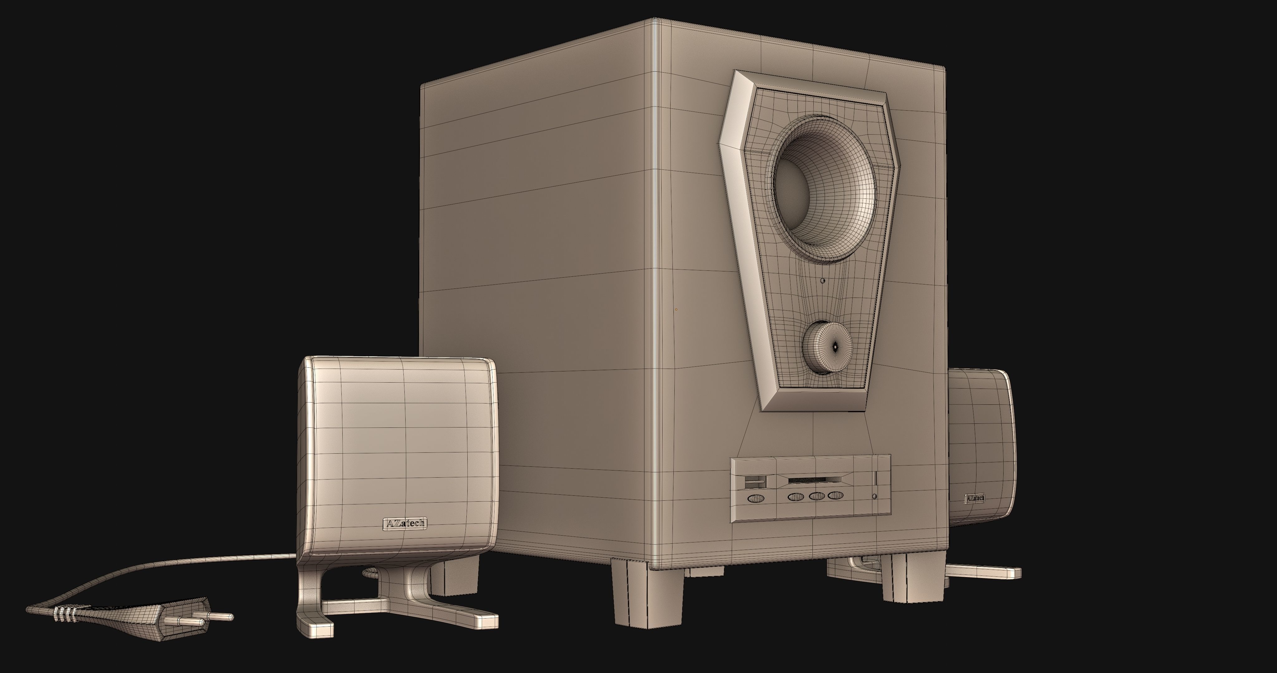 Smart Speaker System 3D model_13