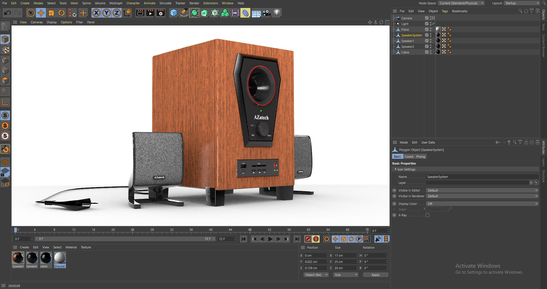 Smart Speaker System 3D model_8