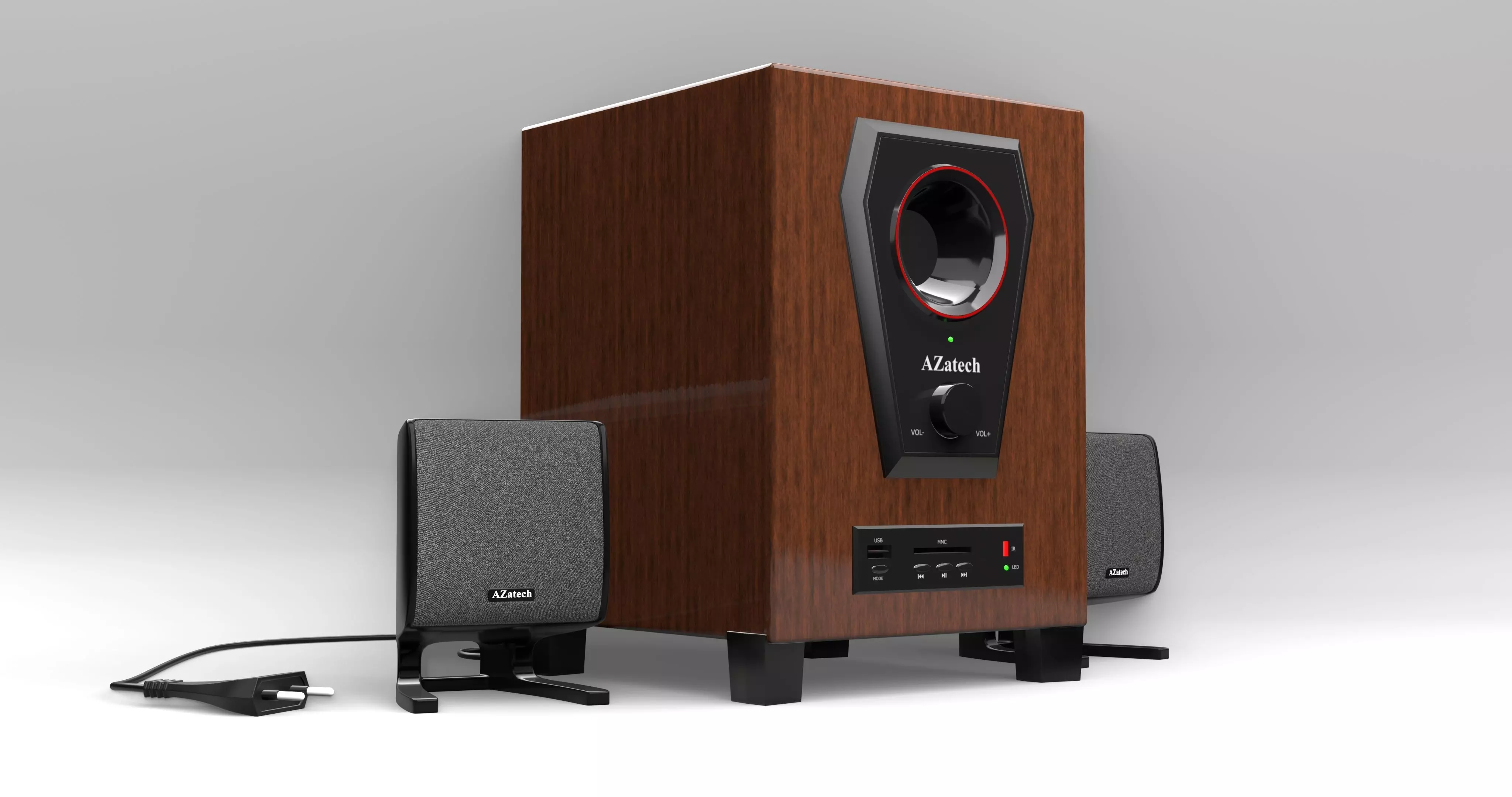 Smart Speaker System 3D model_0