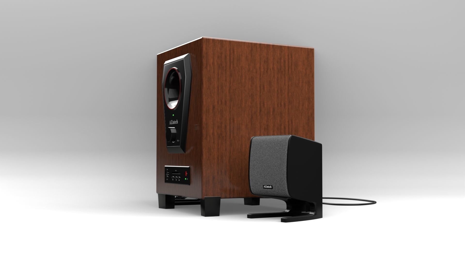 Smart Speaker System 3D model_1