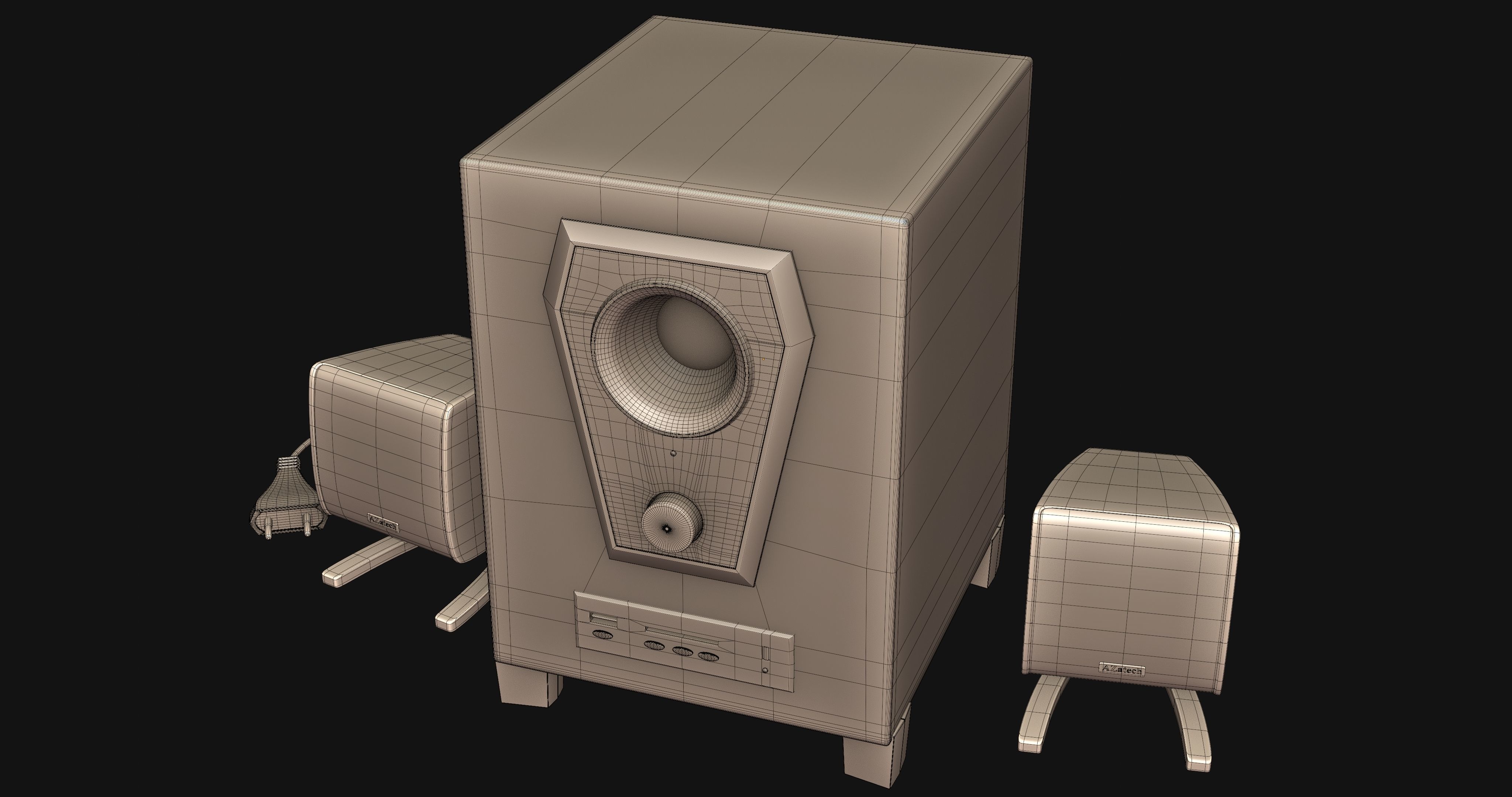 Smart Speaker System 3D model_12