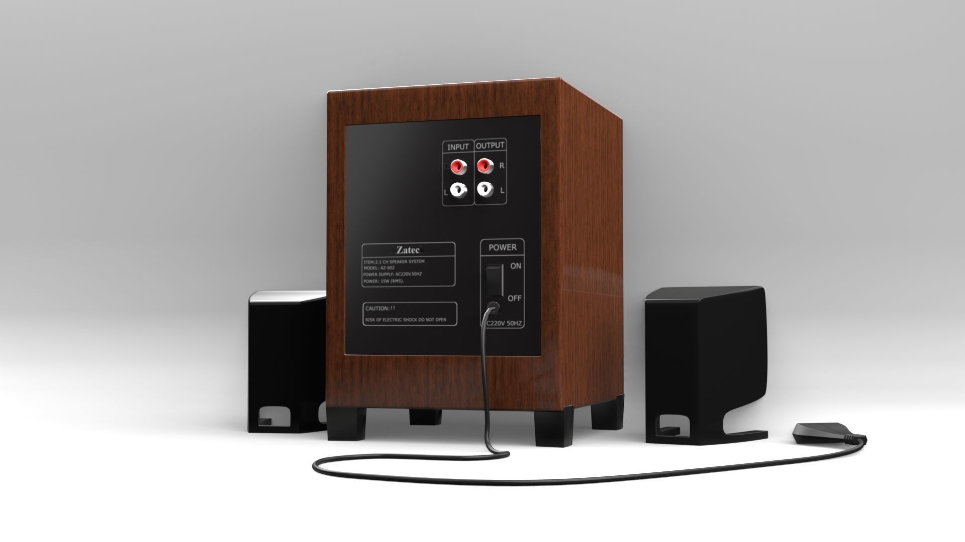 Smart Speaker System 3D model_3