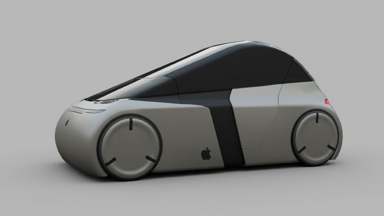 APPLE CONCEPT CAR  G3  rigged  3D model_2