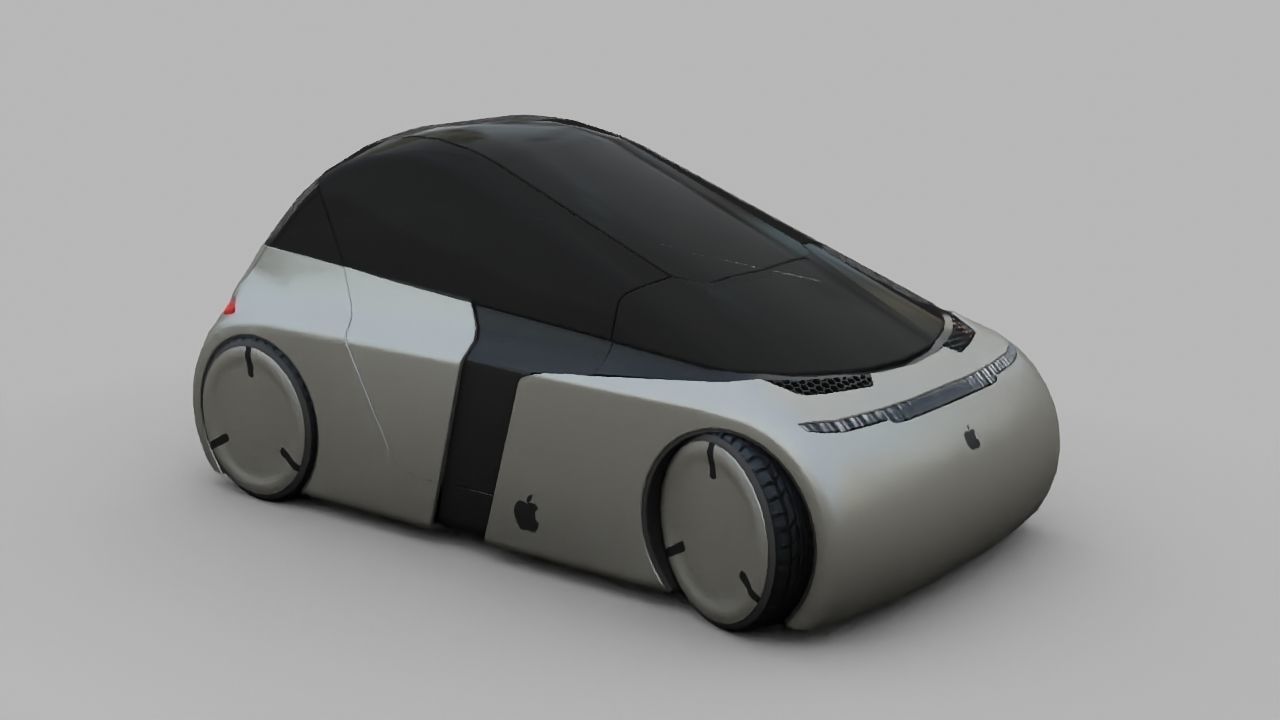 APPLE CONCEPT CAR  G3  rigged  3D model_11