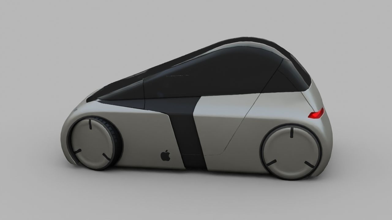 APPLE CONCEPT CAR  G3  rigged  3D model_25