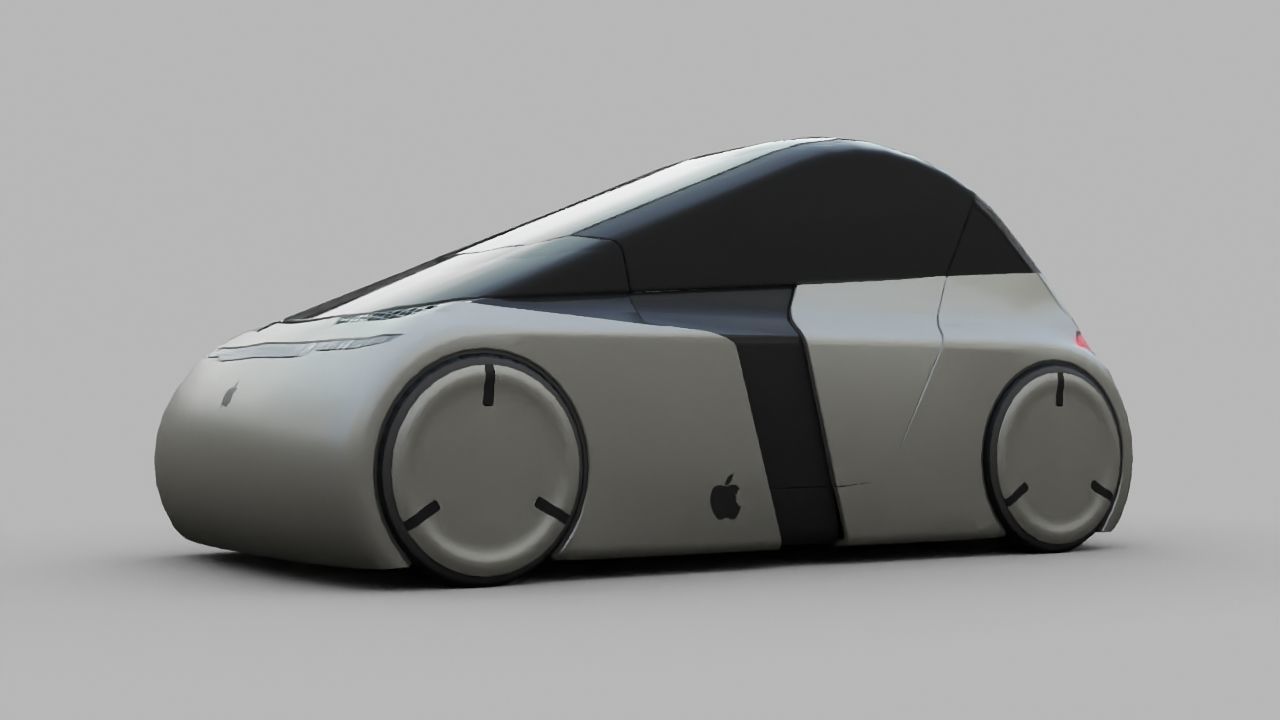 APPLE CONCEPT CAR  G3  rigged  3D model_26
