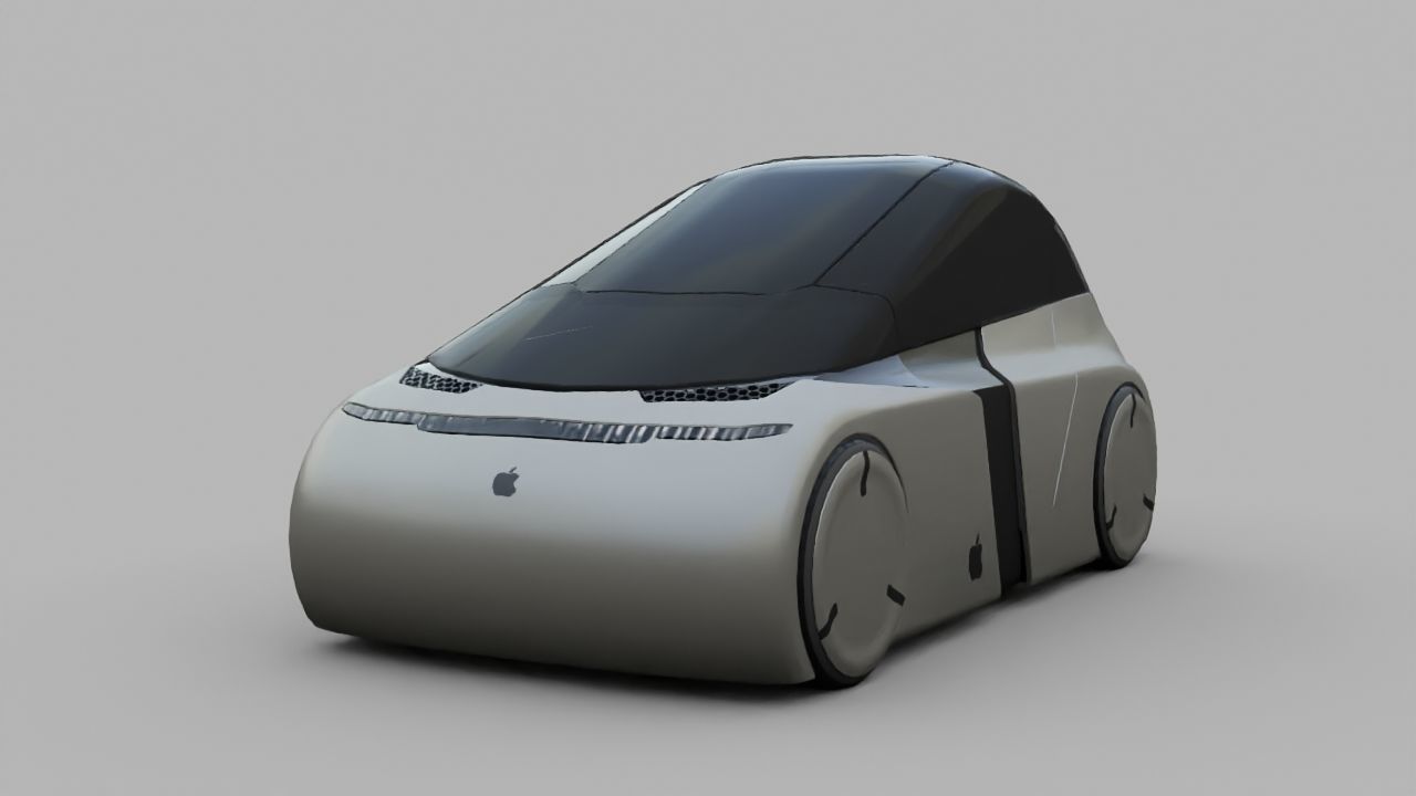 APPLE CONCEPT CAR  G3  rigged  3D model_5