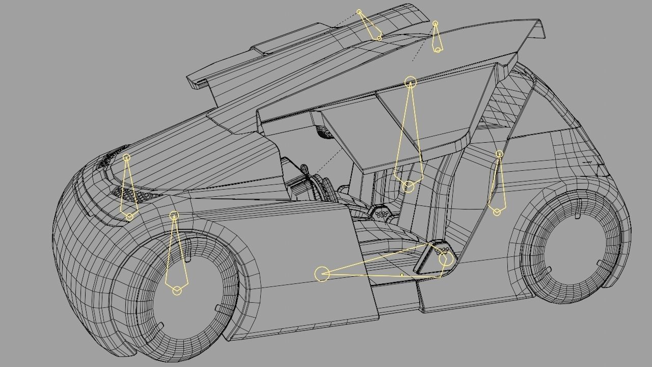 APPLE CONCEPT CAR  G3  rigged  3D model_43