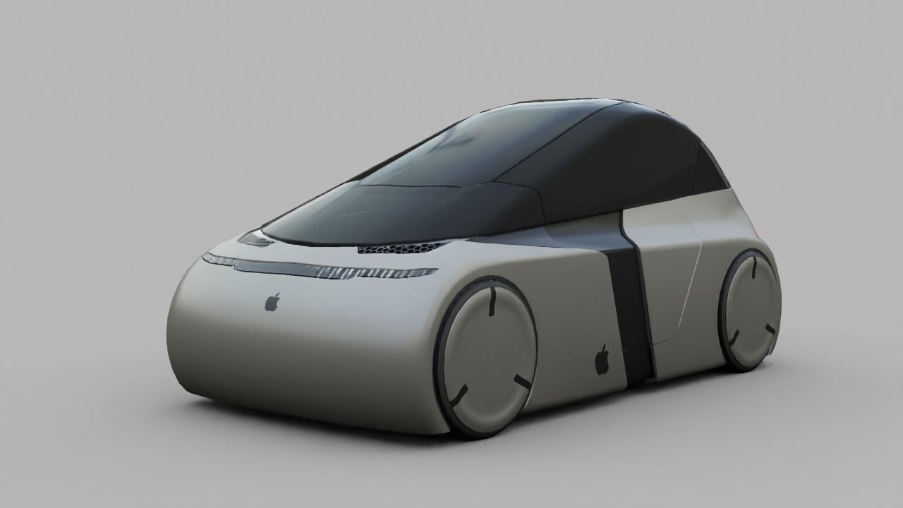 APPLE CONCEPT CAR  G3  rigged  3D model_4