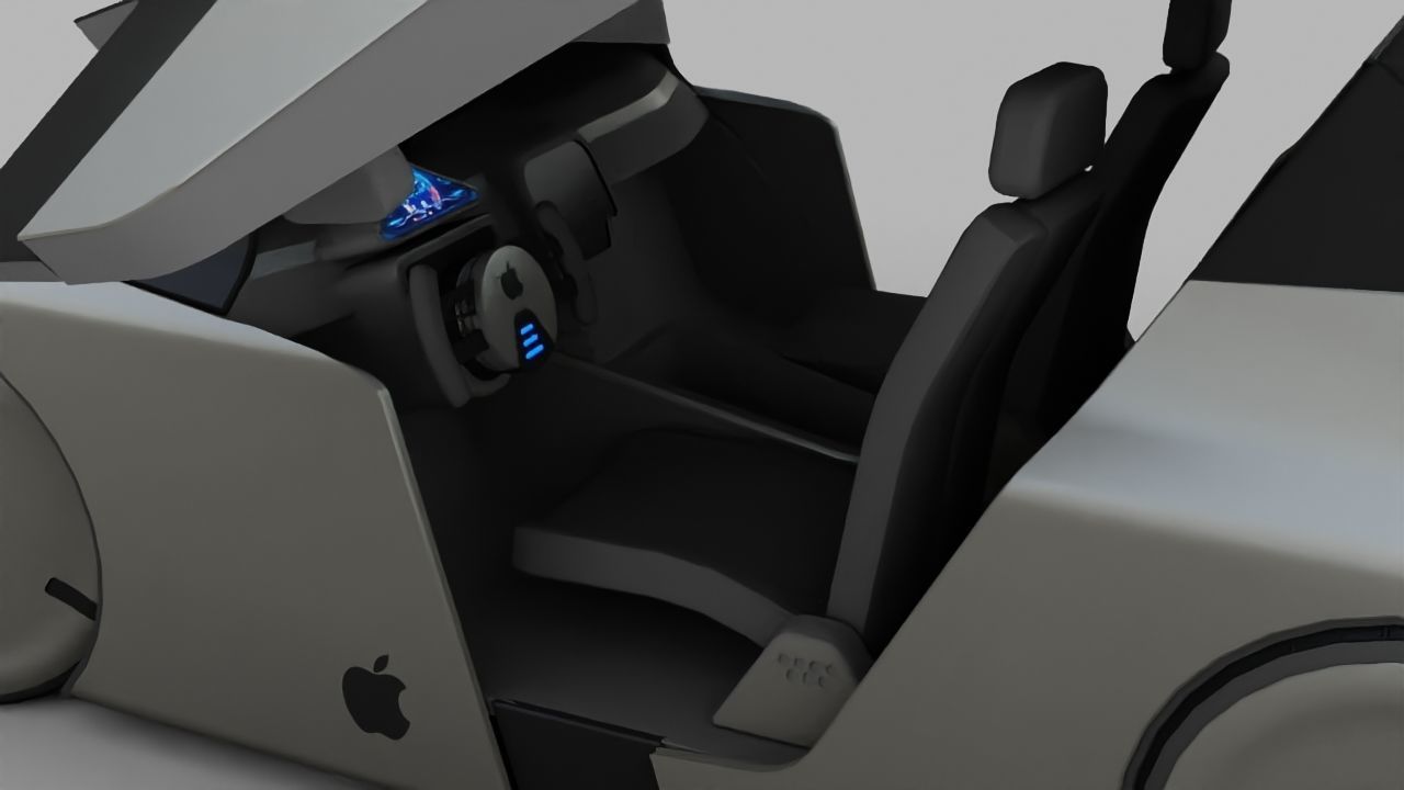 APPLE CONCEPT CAR  G3  rigged  3D model_23