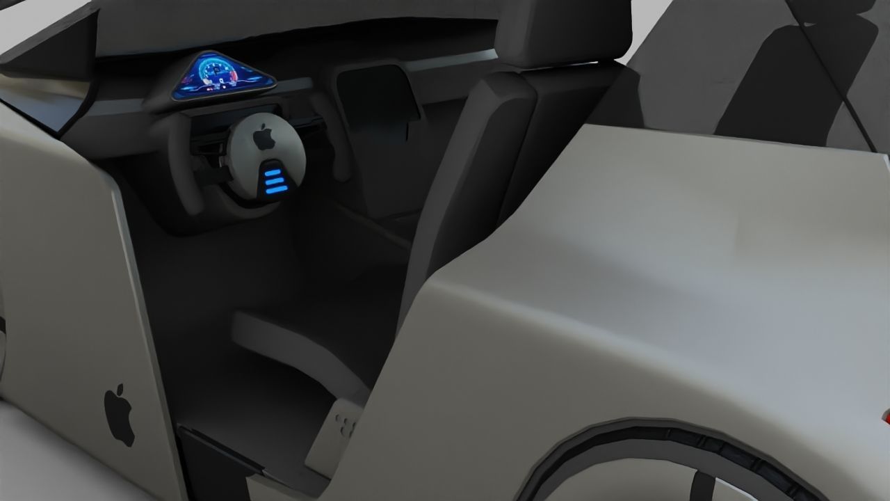 APPLE CONCEPT CAR  G3  rigged  3D model_22