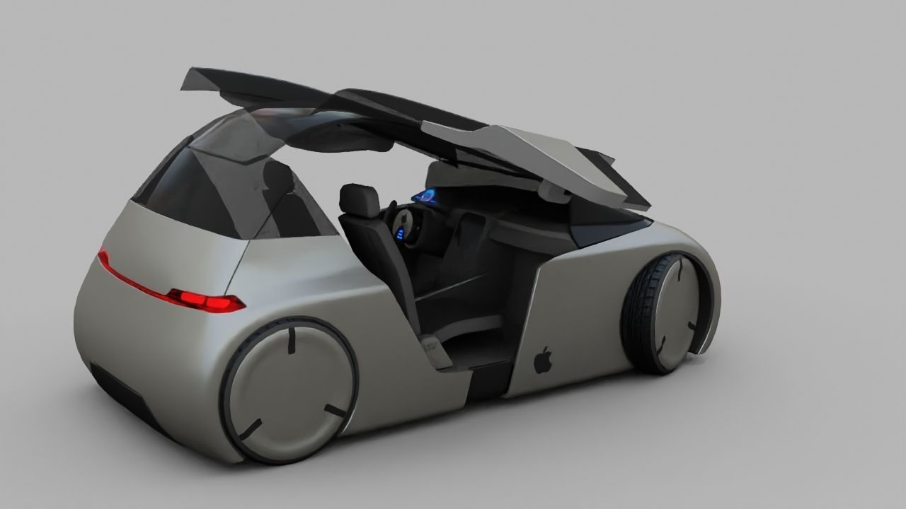 APPLE CONCEPT CAR  G3  rigged  3D model_16