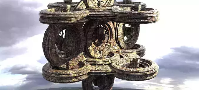 Ancient Alien Star Ring Monolith 2