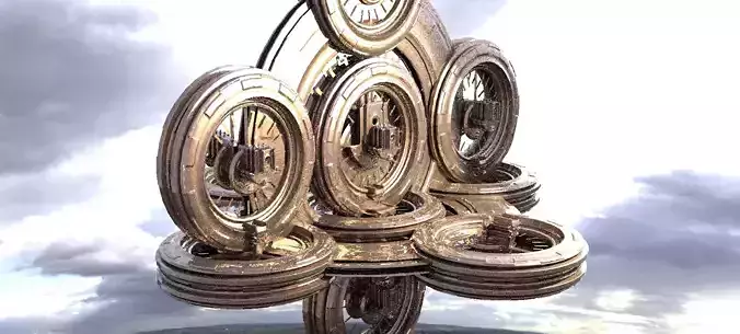 Ancient Alien Star Ring Monolith 2