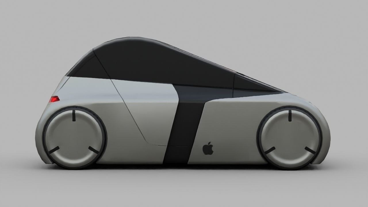 APPLE CONCEPT CAR  G3 rigged 3D model_28