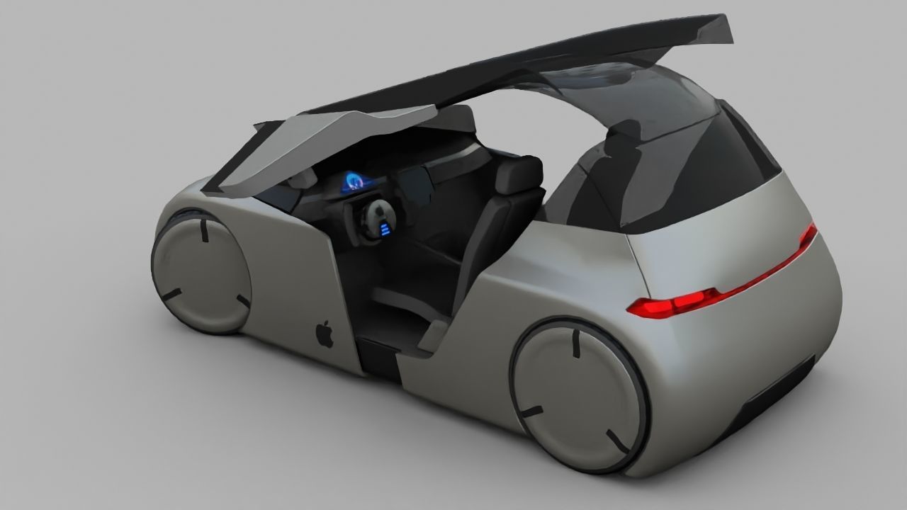 APPLE CONCEPT CAR  G3 rigged 3D model_21
