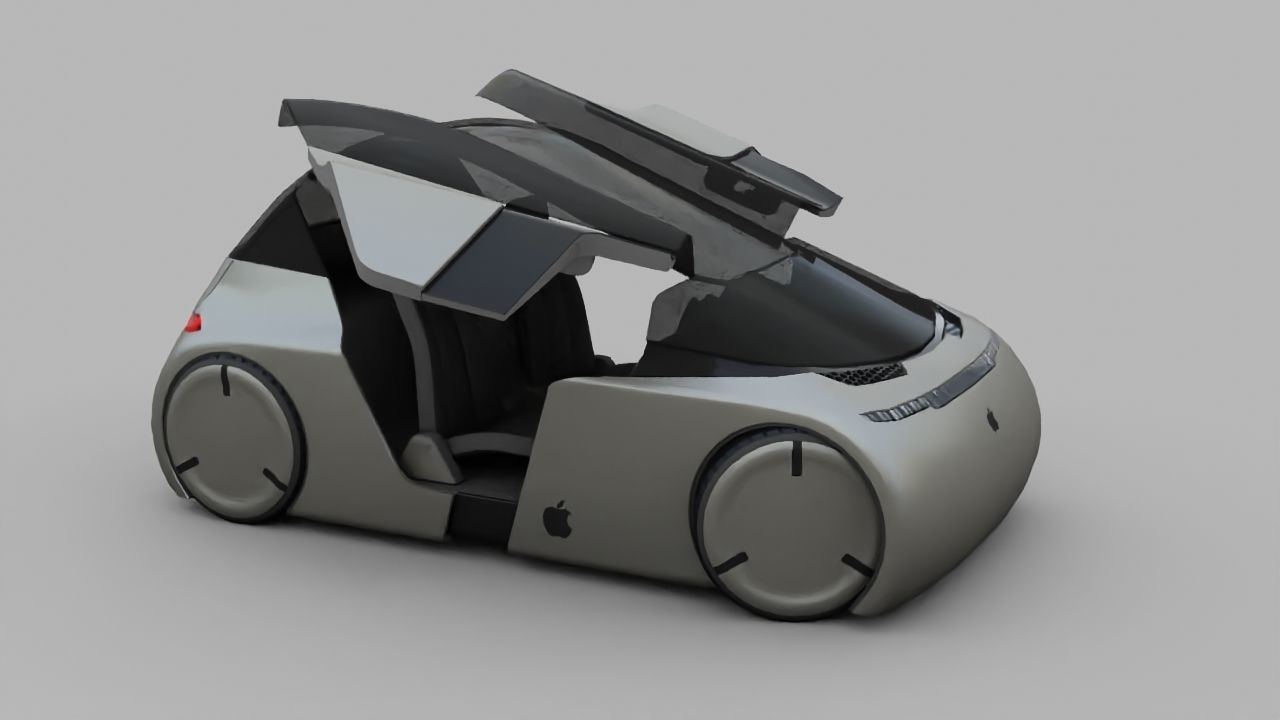 APPLE CONCEPT CAR  G3 rigged 3D model_13