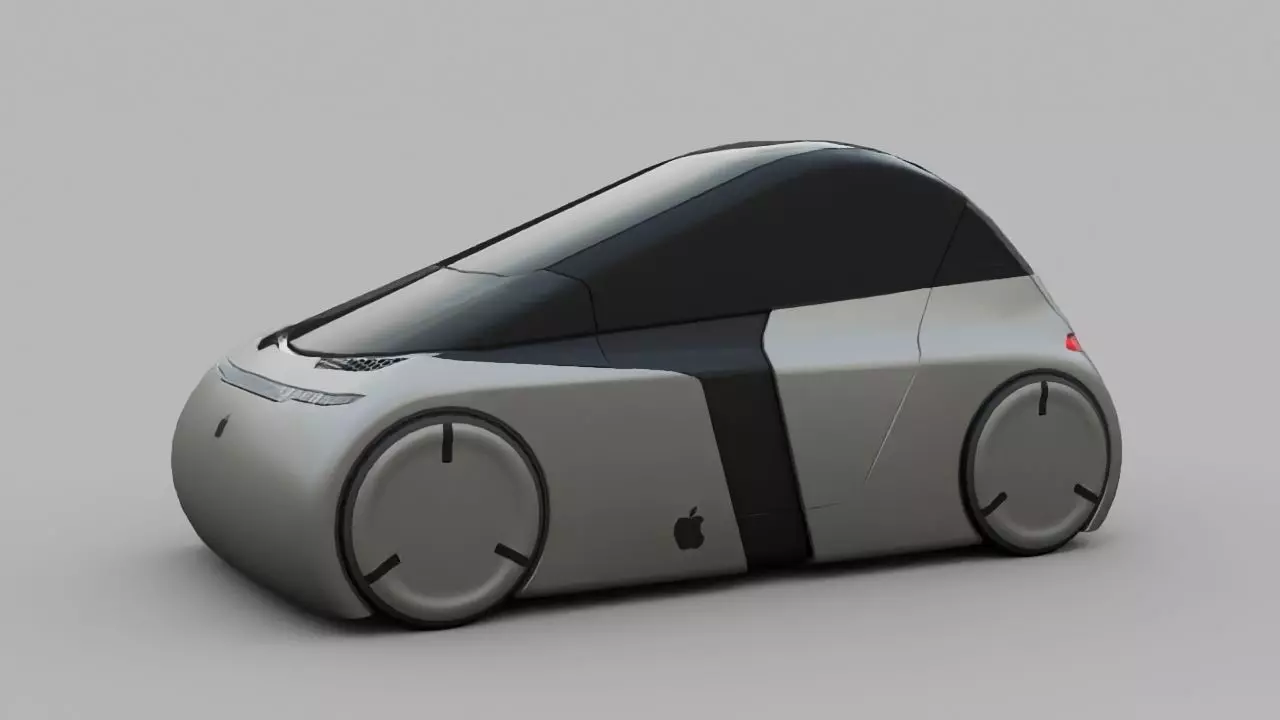 APPLE CONCEPT CAR  G3 rigged 3D model_0
