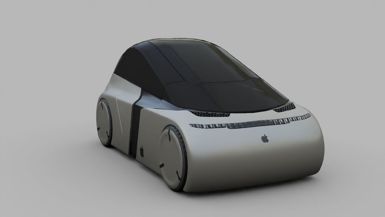 APPLE CONCEPT CAR  G3 rigged 3D model_9
