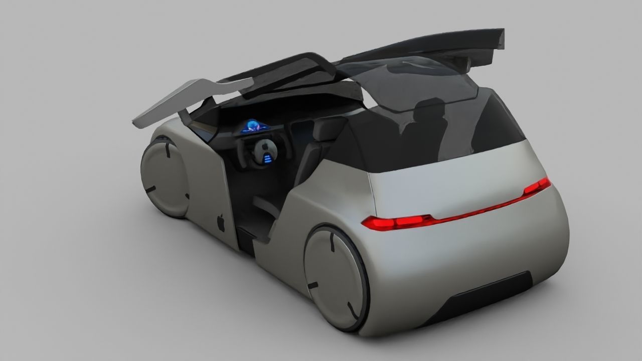 APPLE CONCEPT CAR  G3 rigged 3D model_20