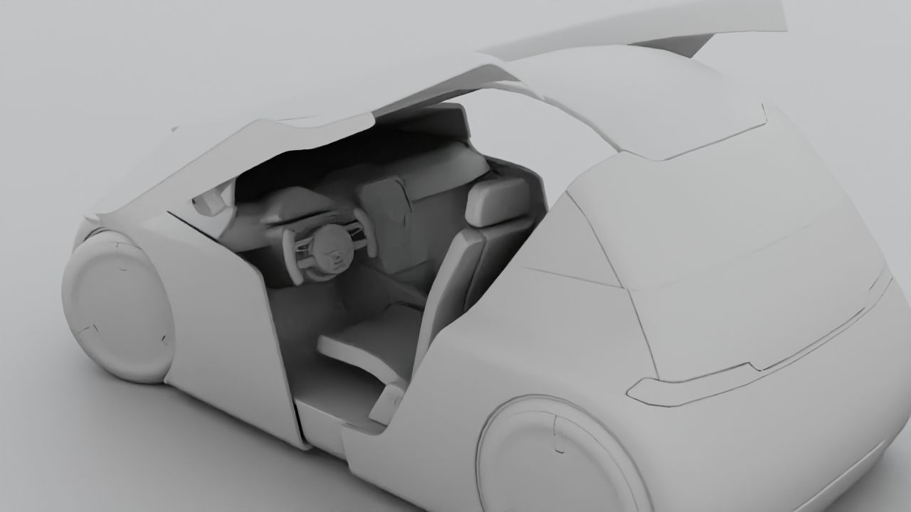 APPLE CONCEPT CAR  G3 rigged 3D model_37
