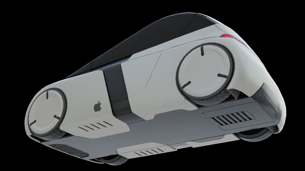 APPLE CONCEPT CAR  G3 rigged 3D model_30