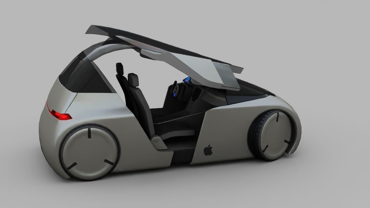 APPLE CONCEPT CAR  G3 rigged 3D model_15