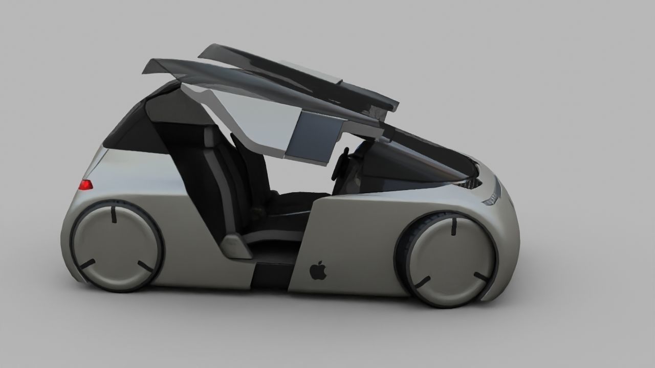 APPLE CONCEPT CAR  G3 rigged 3D model_14