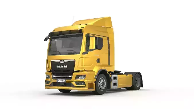 Man TGS 2020 with interior 3D model
