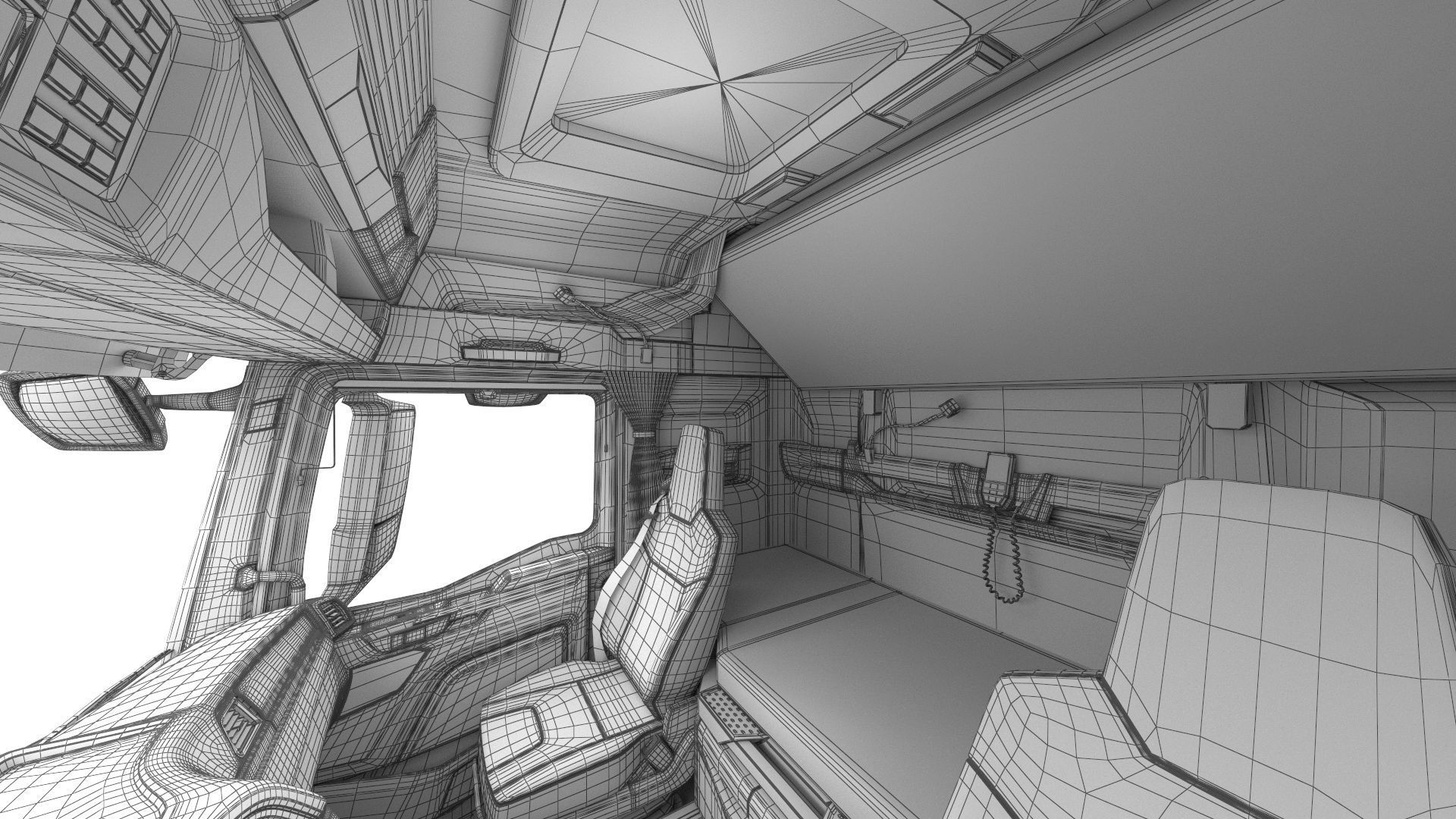 Man TGS 2020 with interior 3D model_25