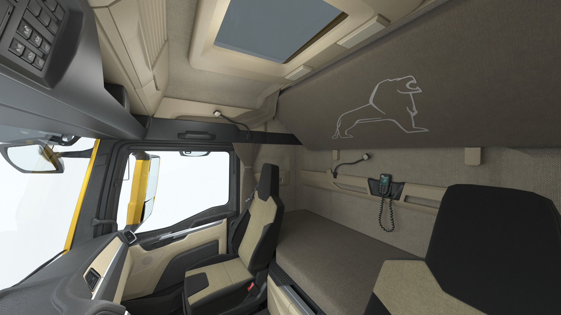 Man TGS 2020 with interior 3D model_11