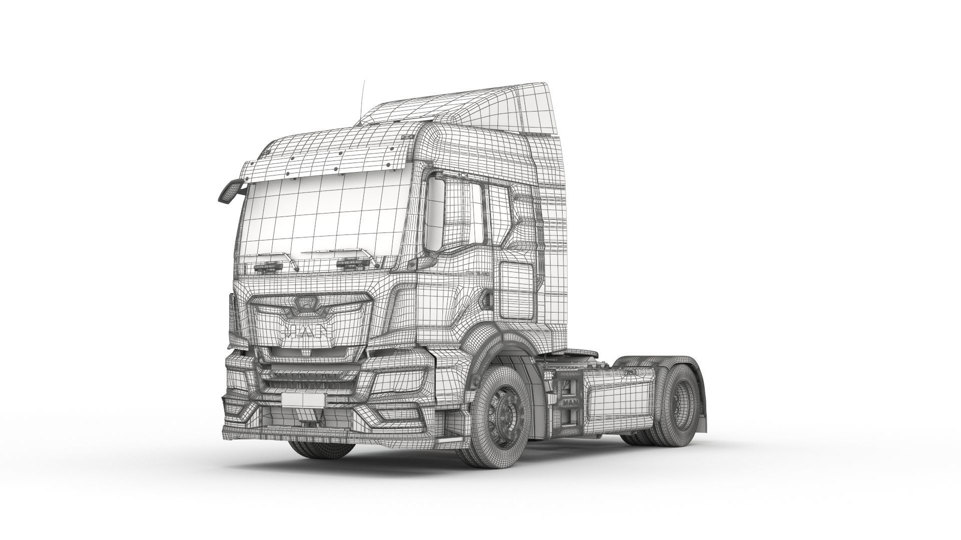 Man TGS 2020 with interior 3D model_16