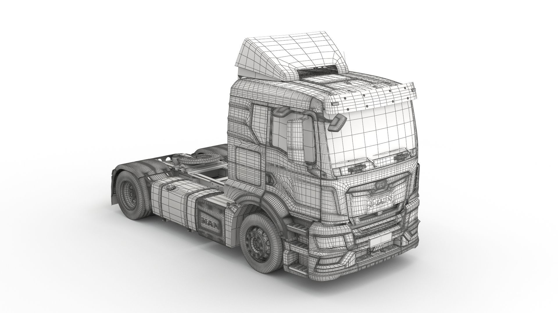 Man TGS 2020 with interior 3D model_21