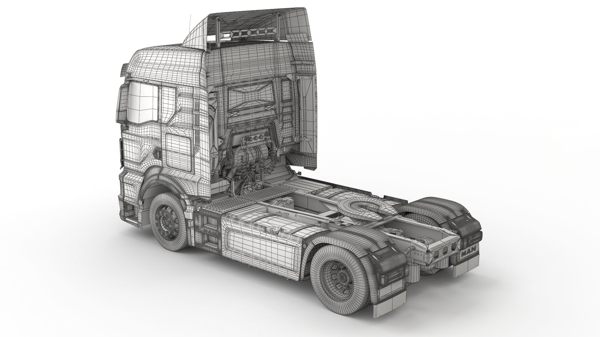 Man TGS 2020 with interior 3D model_18