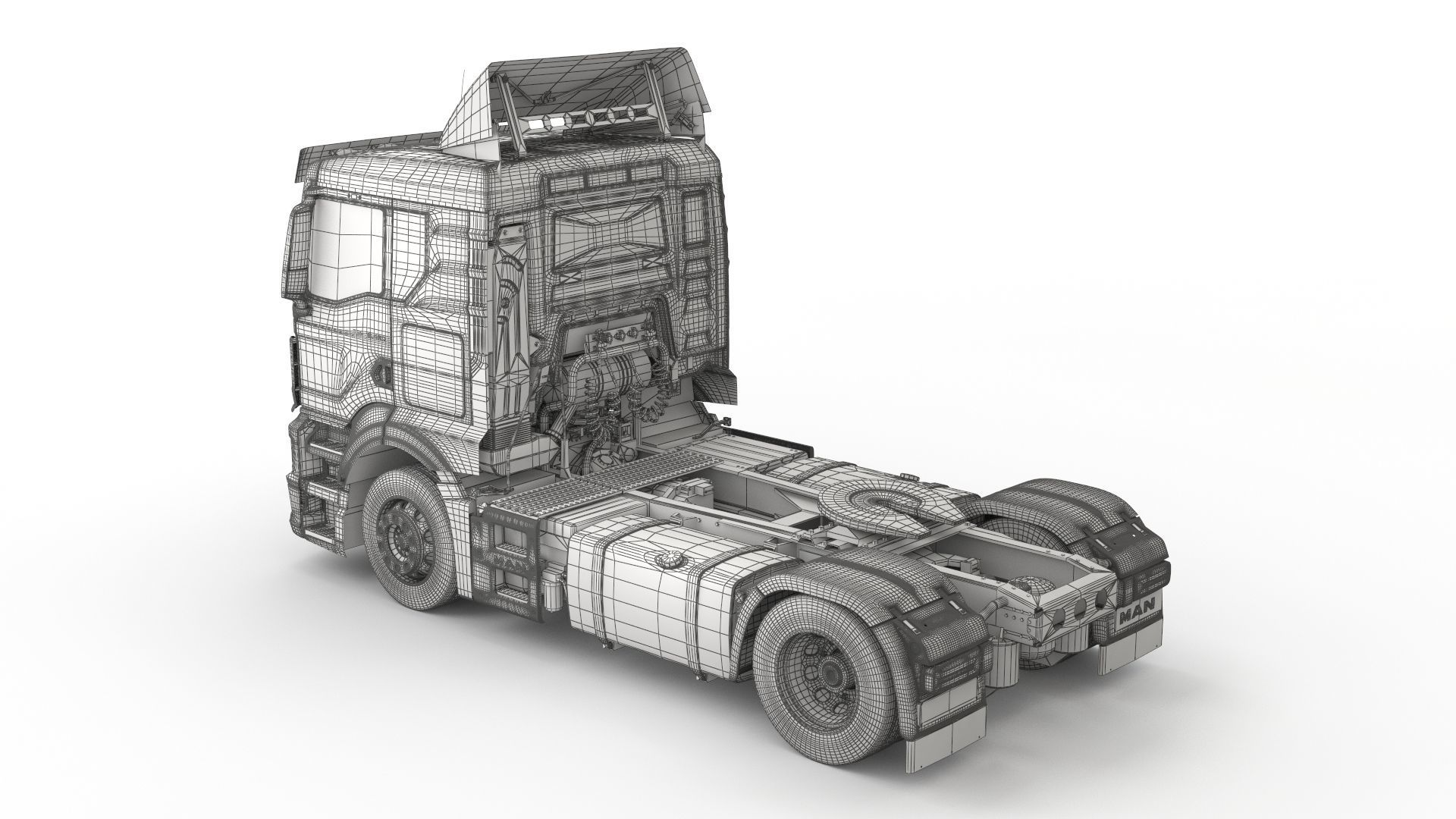 Man TGS 2020 with interior 3D model_19