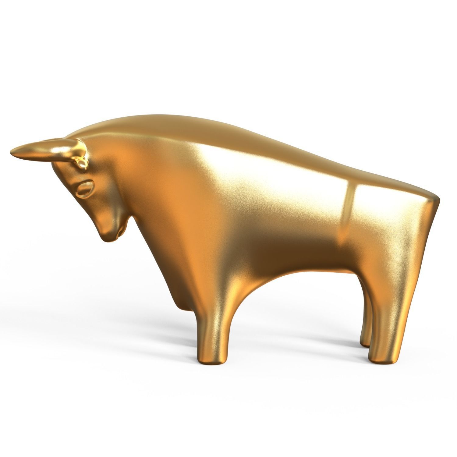 Cartoon Bull 3D print model_5